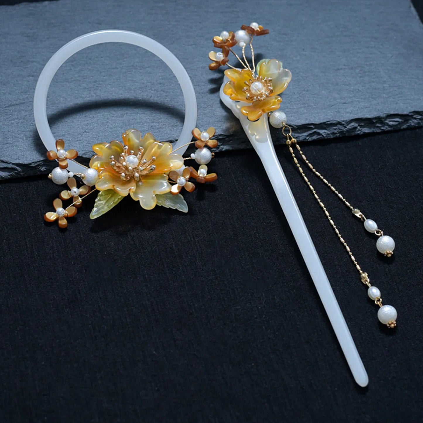 sengpan Chinese Style Hairpin Fashion Retro Style Hair Stick Flower Vintage Hairwear Female Hair Accessories Styling Tools Headdress