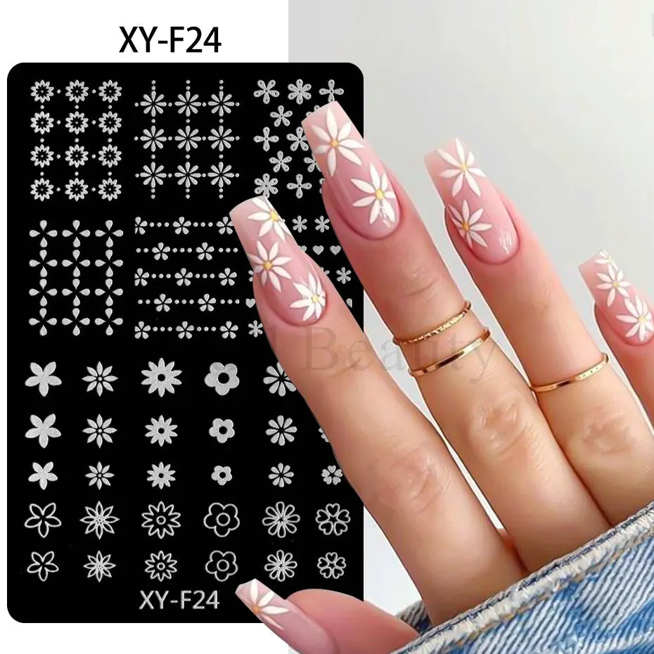 sengpan Spring Flowers Nail Stamping Plates Cherry Blossom Summer Daisy Floral Butterfly DIY Nail Design Image Stamp Templates Stencil