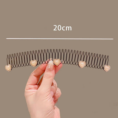 sengpan Camellia Hair Comb Invisible Bangs Hair Clip Tidy Artifact Hair pin Girls Hairpin Women Tools Fixed Inser Comb Hair Accessories