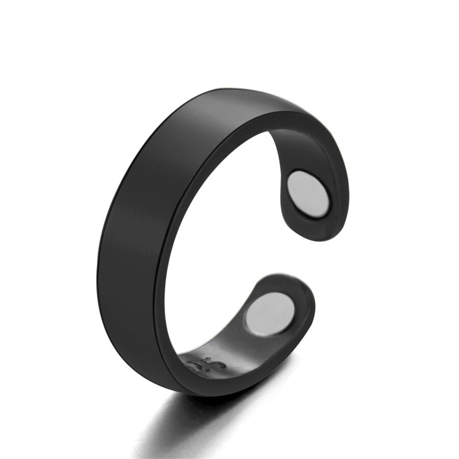 sengpan Personality Fashion Open Magnetic Health Rings for Women Men Magnetic Therapy Lose Weight Rings Keep Slim Health Care Jewelry