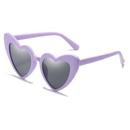 Lianfudai New Large heart Sunglasses Women Vintage Brand Designer Sun Glasses Shades Female UV400 hot sale Funny versatile sunglasses