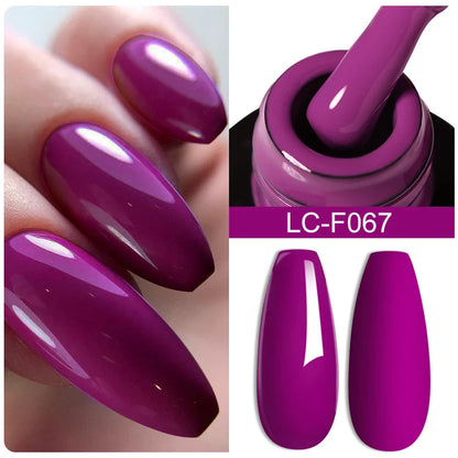 sengpan 7ML Gold Foil Quick Extension Gel Nail Polish Nude Purple Nail Flakes Vernis Semi Permanent UV Gel Nail Art Hard Gel