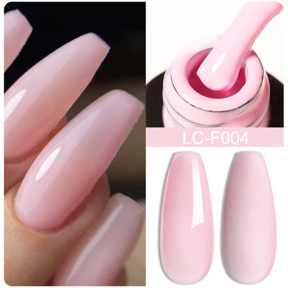 sengpan 8ML Clear Non Stick Hand Solid Extension Nail Gel Polish Carving Flower Nail Art Construction UV Gel Acrylic Varnishes