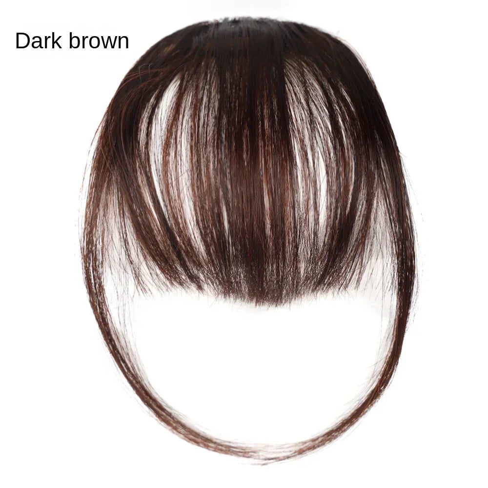 sengpan Fake Air Bangs Hair Styling Tools Hair Clip-In Extension Synthetic Hair Fake Fringe Natural False Hairpiece Women Clip In Bangs