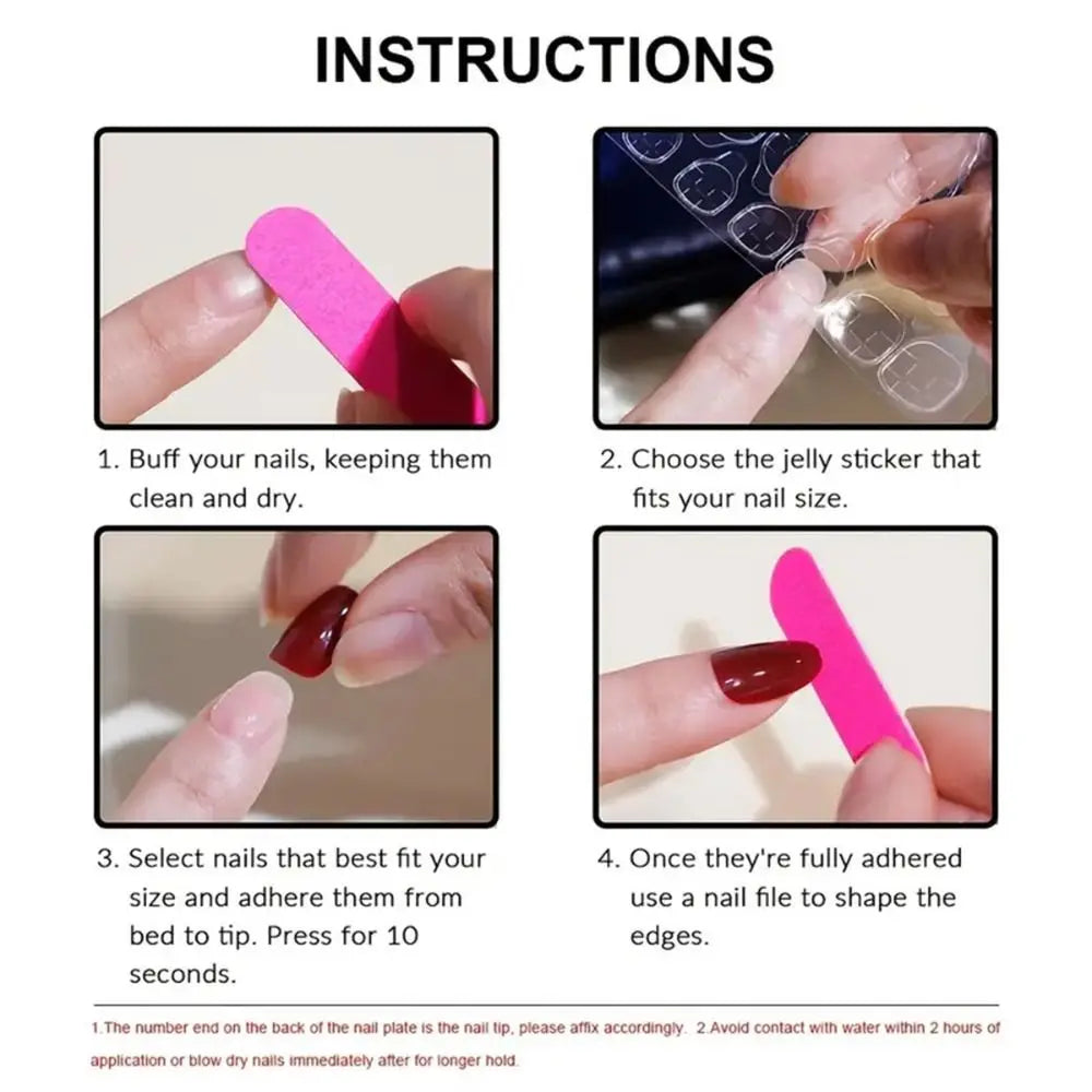 sengpan Short Nude Fake Nails Square Head French Ballerina Nail Press on False Nails Waterproof Faux Medium Fingernails DIY Nail Tips