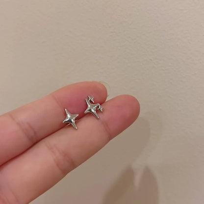 sengpan Zircon Stars Drop Earrings Fashion Exquisite Shining Girls Simple Design Studs Earring Women New Korean Trendy Jewelry Gifts