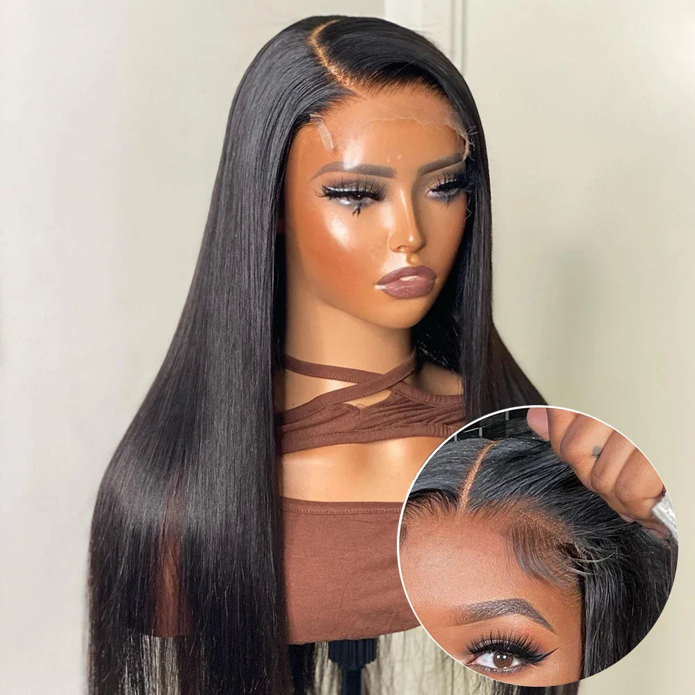 sengpan Straight Human Hair Wigs Glueless Wig Human Hair Ready To Wear 5X5 HD Lace Human Hair Lace Front Wig Brazilian Wig On Sale