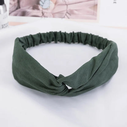 Lianfudai 2024 New Design Fashion Women Summer Style Headbands Bohemian Girl Cross Turban Bandage Bandanas Hairbands Hair Accessories