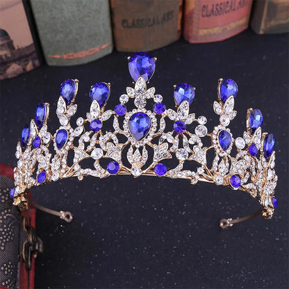 sengpan uxury Sparkling Crystal Bridal Hair Accessories Tiaras Big Diadem Crowns Girls Wedding Party Fashion Design Woman Ornaments