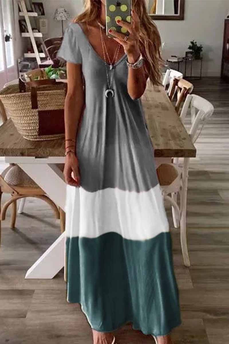 V Neck Length Dress