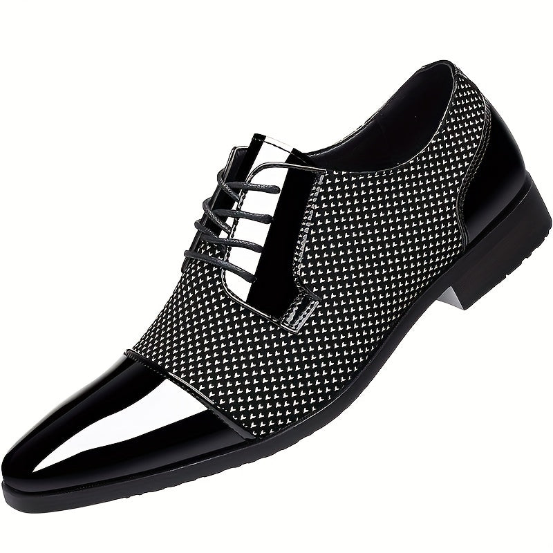 Elegant Men's Derby Shoes-Cap-toe Design, Comfortable & Versatile-Lace-up for Office & Formal Wear-Spring/Autumn Collection