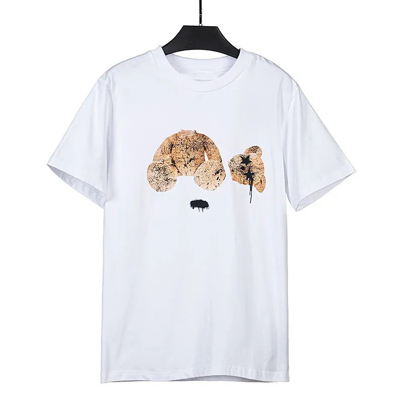 Mens Shirts Mens T shirts Tshirts Designer Men Clothes Tops for Womens Tee Shirt Luxe Round Neck Short Sleeve Cotton Bear Letter Print Fashion Summer 20ss Streetwear