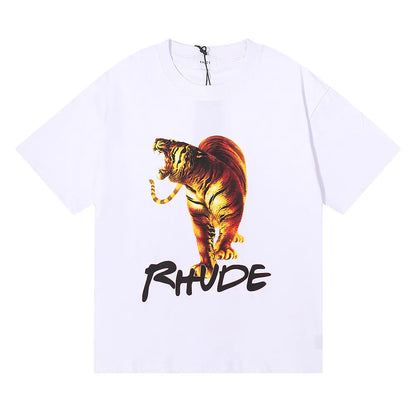 Spring Summer Rhude Shirt Man T Shirts Women Tees Skateboard Oversize Men Short Sleeve T-shirt Brand Men's T-shirts US SIZE S-XXL