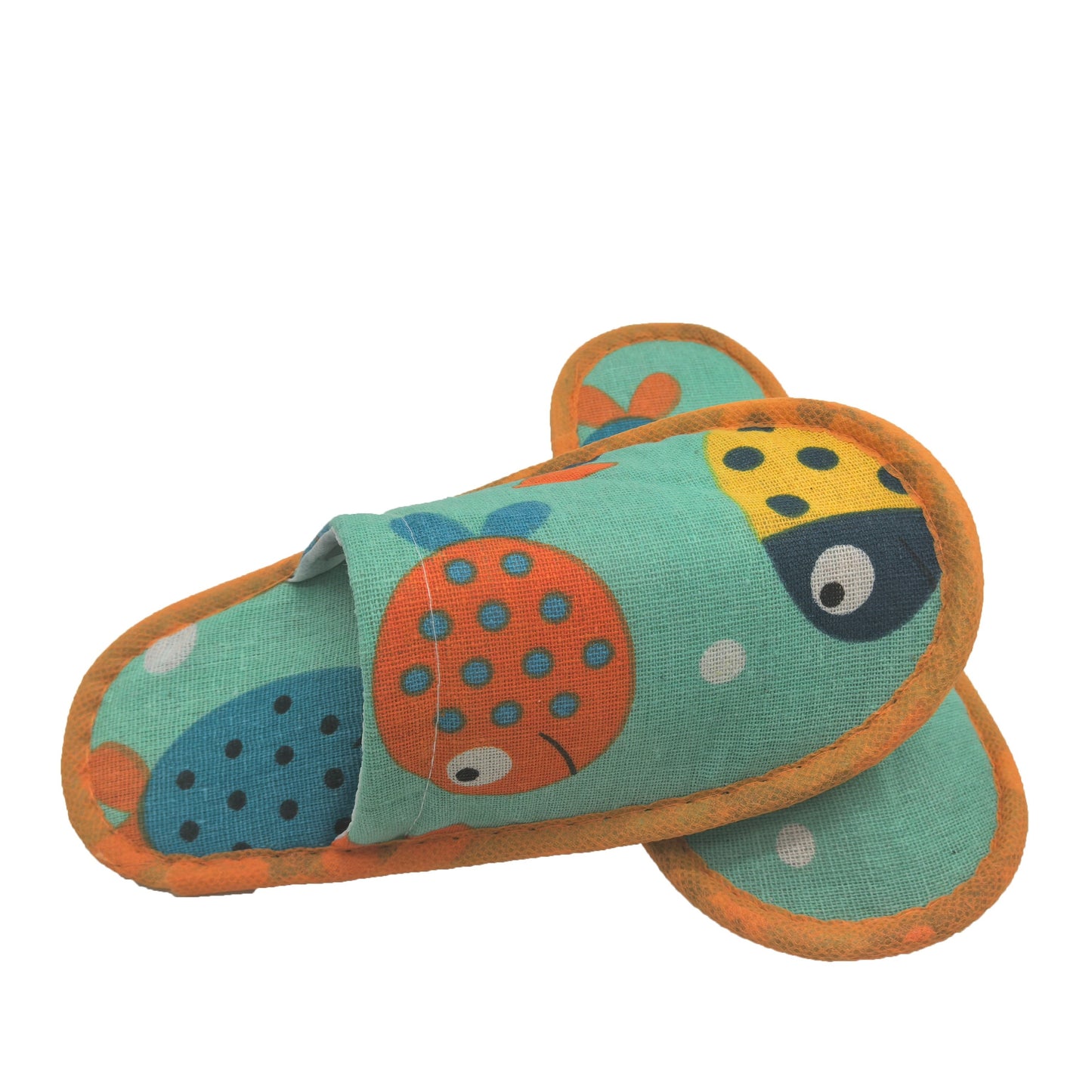 Kids' Cartoon Fish Design Slippers - Soft Fabric & Non-Slip EVA Sole For Spa, Home, Travel | Perfect For Boys & Girls