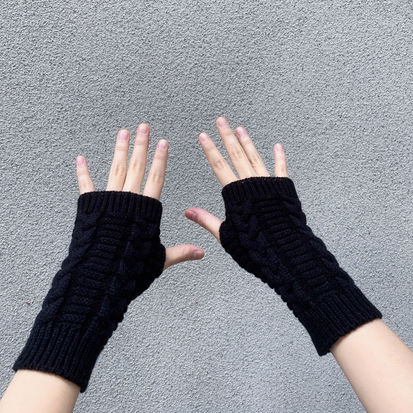 Thermal Fingerless Knit Long Gloves for Women - Soft, Warm, and Cozy Hand Warmers for Cold Winter Days - Fashionable Winter Accessories for Outdoor Activities