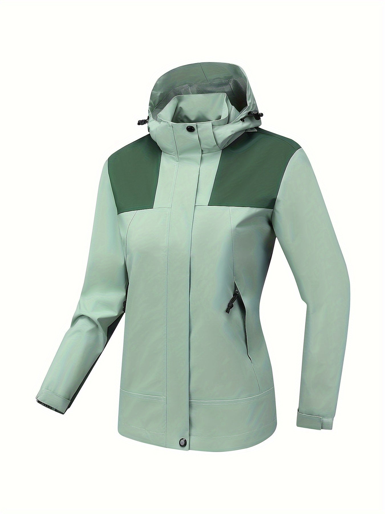 Womens Waterproof Hiking Jacket - Durable & Breathable Sport Style - Lightweight Hooded Outerwear for Outdoor Adventures & Casual Wear