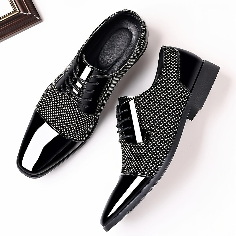 Elegant Men's Derby Shoes-Cap-toe Design, Comfortable & Versatile-Lace-up for Office & Formal Wear-Spring/Autumn Collection