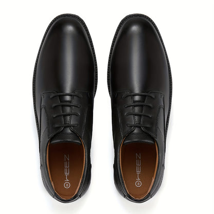 Stylish Oxford Masterpiece - Premium Leather, Lace-Up Closure, Breathable Insoles, Comfortable Walking Shoes for Business, Office, Formal Events and Daily Wear - Modern Derby Dress Sneakers with Slip-Resistant Soles