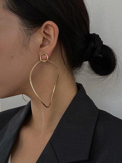 sengpan 2024 New Statement Simple Chic Geometric Earrings