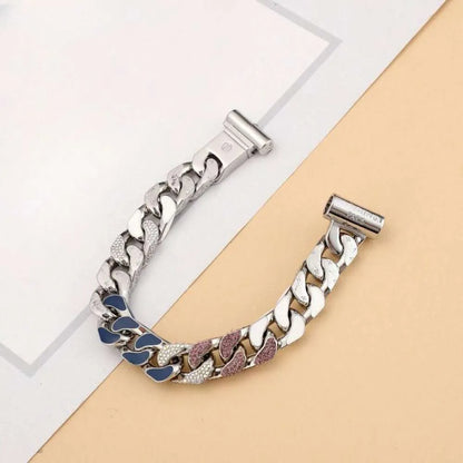 Fashion Bracelets Designer Bracelet Cuban Chain Link Letter Pink Plated Charm Bracelet Luxe High Quality Personalize Fashion Jewelry Men Bracelet For Gift With box