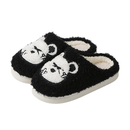 Cozy Cartoon Bear House Slippers - Soft, Anti-Slip, Warm, and Fuzzy Indoor Shoes for Boys and Girls - Perfect for Autumn and Winter, Home Wear, Gift Idea