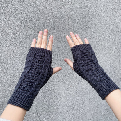 Thermal Fingerless Knit Long Gloves for Women - Soft, Warm, and Cozy Hand Warmers for Cold Winter Days - Fashionable Winter Accessories for Outdoor Activities