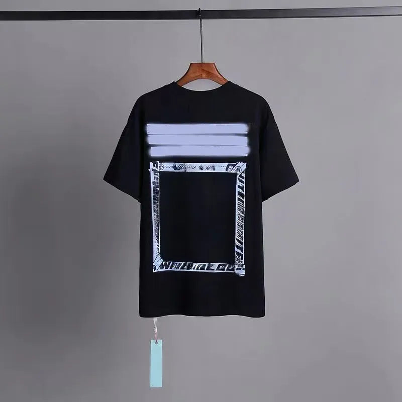 Designer T shirt mens luxury fashion brand clothing womens loose casual short sleeved top street graffiti diagonal stripes arrow shirt sports shirt couple Tshirt