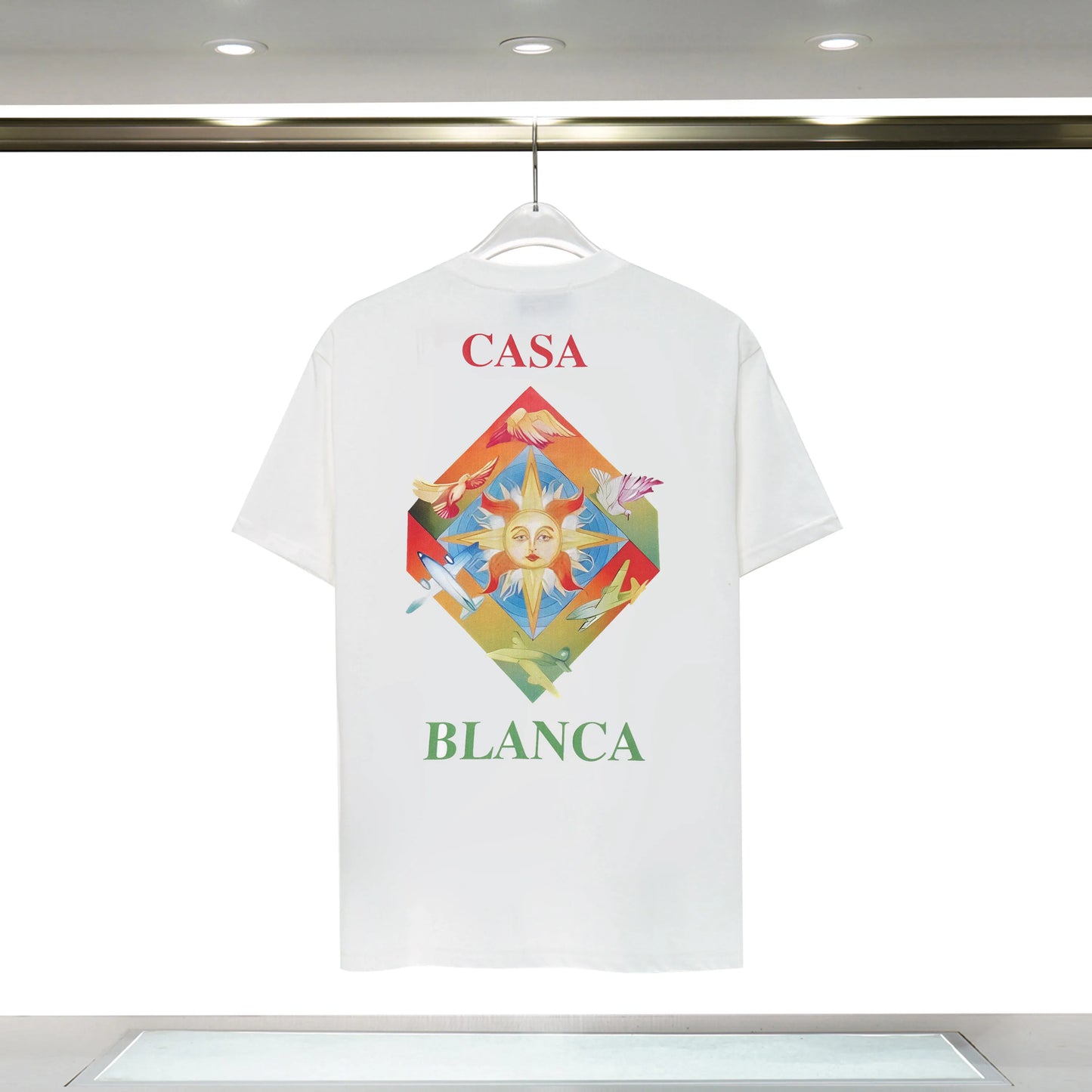 casablanc shirt Ment shirt designer t shirts Brand shirt Men casablanca tshirt Breathable TShirts Sleeve Top Tees casa US Size S-XXL