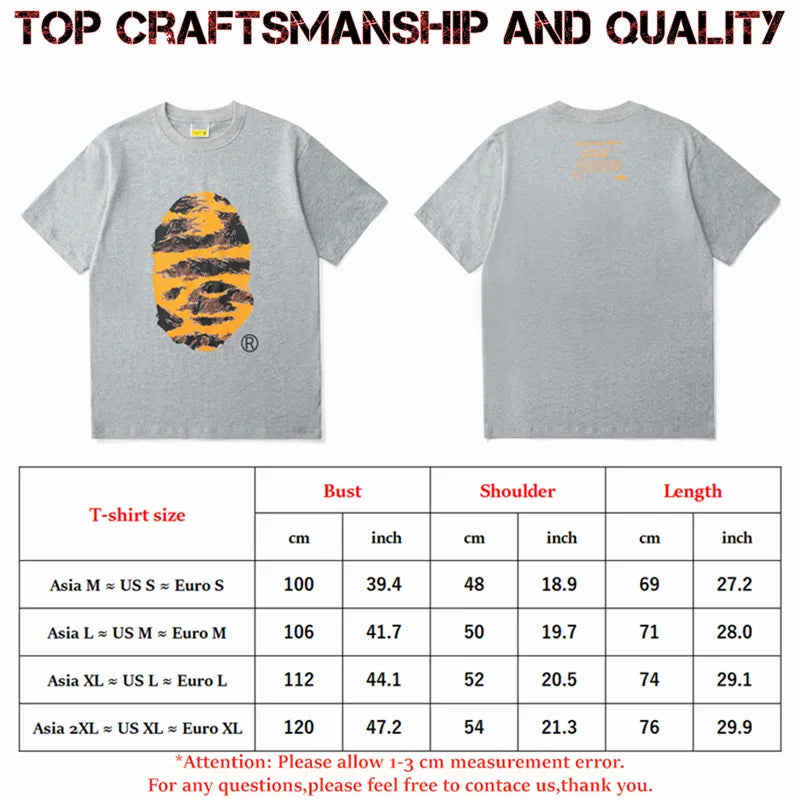 designer Mens T Shirts Top Craftsmanship mens womens Fashion tshirt Foam Print Short Sleeve Street Casual tees Cotton polo tshirts