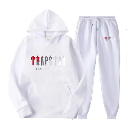 Mens hoodie Trapstar tracksuit and shooters tracksuit rainbow hoodedEmbroidery Plush Letter Decoration Thick sportswear men and women sportswear suit trousers