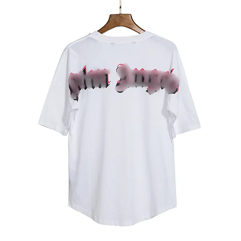 Angel T Shirt Designer Clothing Spray Letter Sleeve Spring Summer Mini Tide Man Woman Tee Maglietta Angels