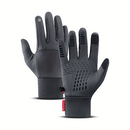 1 Pair Thermal Gloves - Seamless Touchscreen Control, Extreme Cold Protection, Water-Repellent and Windproof, Thermal Insulation for Maximum Warmth - Unisex Design for Men and Women, Ideal for Outdoor Enthusiasts, Perfect for Motorcycle, Cycling, Running,