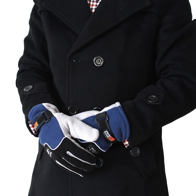 Thermal Waterproof Touch-Screen Winter Gloves for Men and Women - Insulated, Warm, and Durable for Cold Weather Outdoor Sports and Activities - Perfect for Skiing, Snowboarding, Hiking, and More