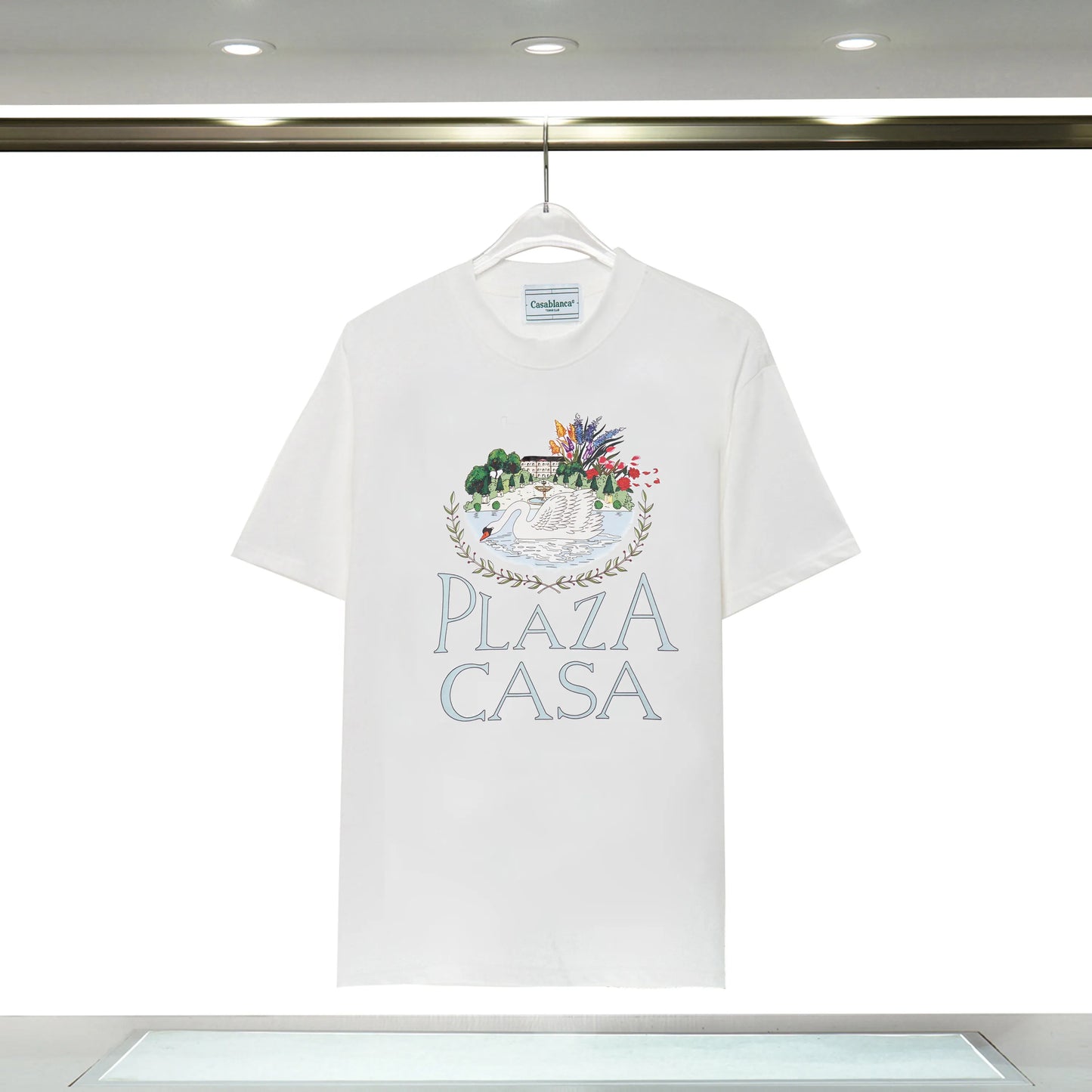 casablanc shirt Ment shirt designer t shirts Brand shirt Men casablanca tshirt Breathable TShirts Sleeve Top Tees casa US Size S-XXL