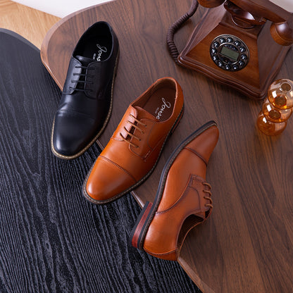 Premium Mens Classic Derby Oxford Dress Shoes - Durable, Comfortable, and Stylish for Formal Business Wear - Perfect for Work and Special Occasions