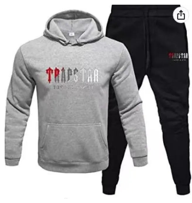 Mens hoodie Trapstar tracksuit and shooters tracksuit rainbow hoodedEmbroidery Plush Letter Decoration Thick sportswear men and women sportswear suit trousers