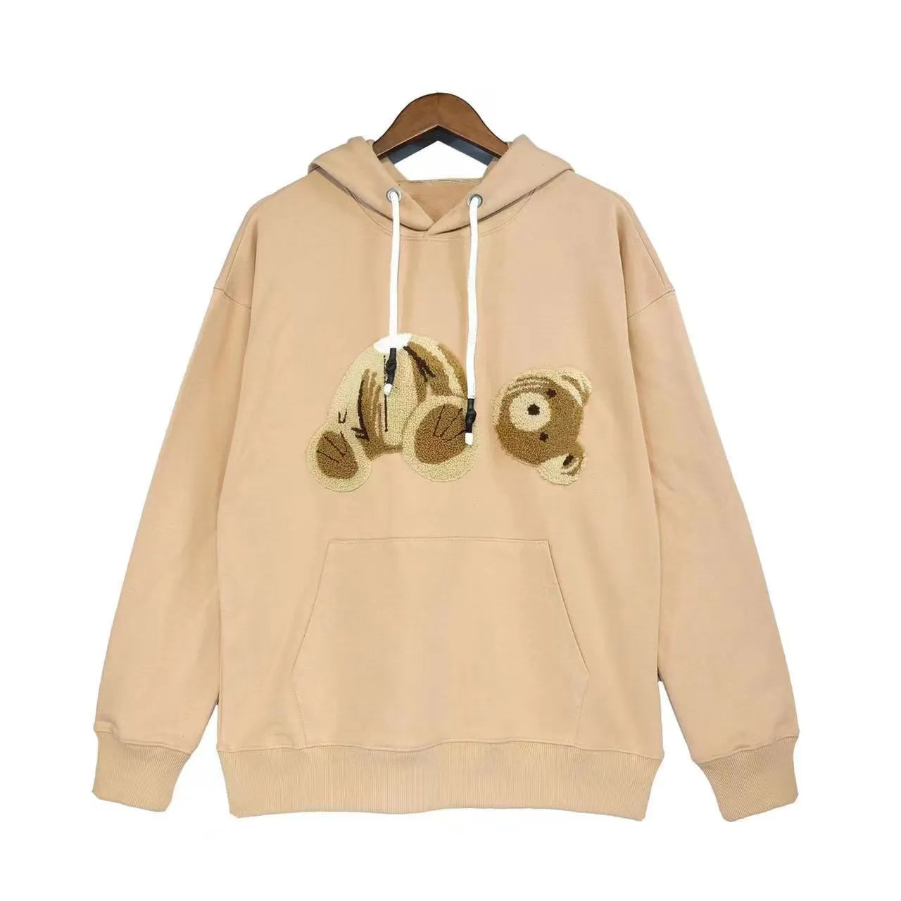 New Fashionable High Quality Hoodie Sweatshirt Worn Bear Sweatshirt Teddy Bear Fashion Loop Fabric Explosion Sweater Style Men's and Women's European Sizes S-XL