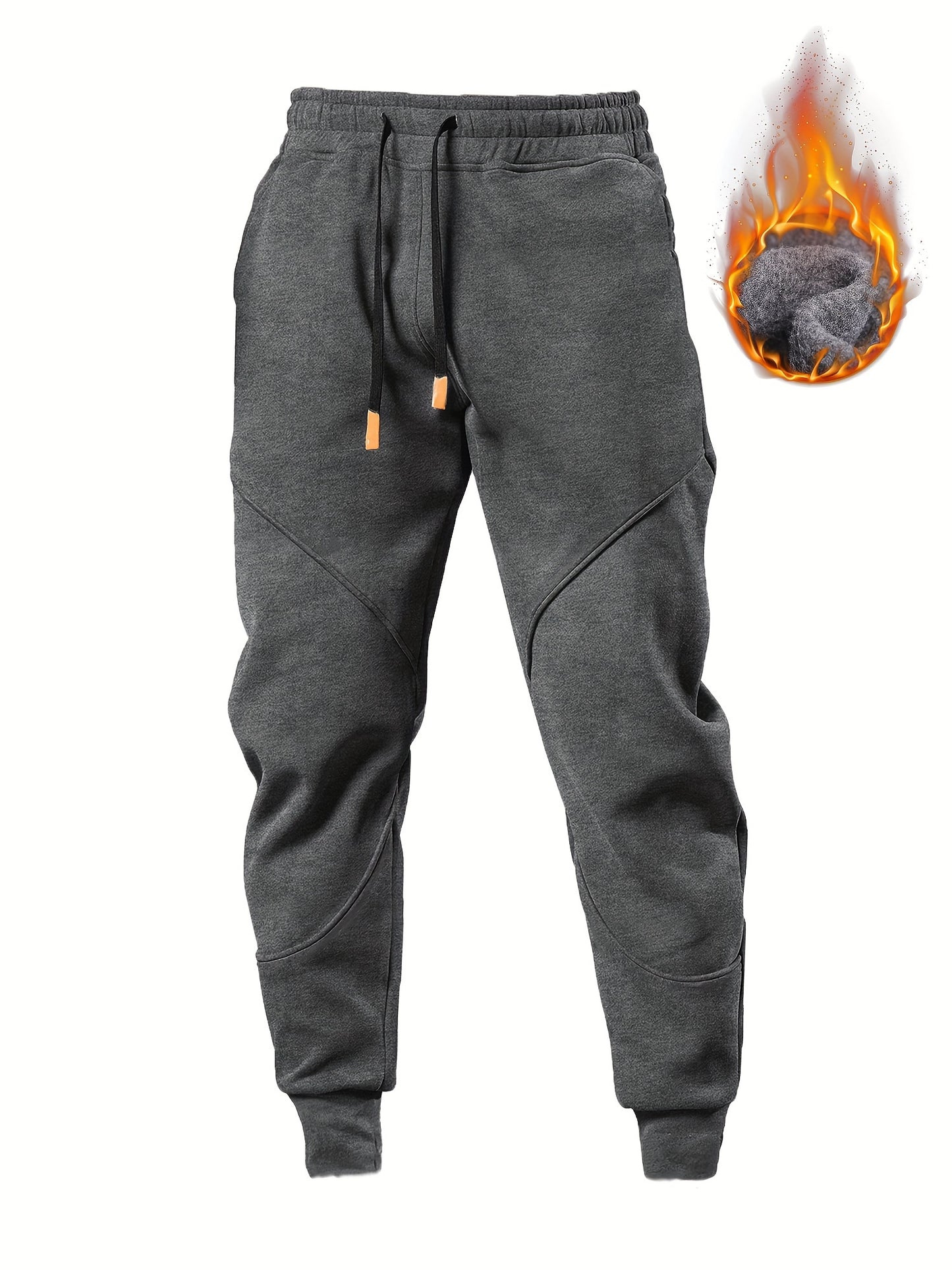 Men's Winter-Ready Fleece Joggers – Soft, Stretchy, & Durable Drawstring Sweatpants for Active Comfort