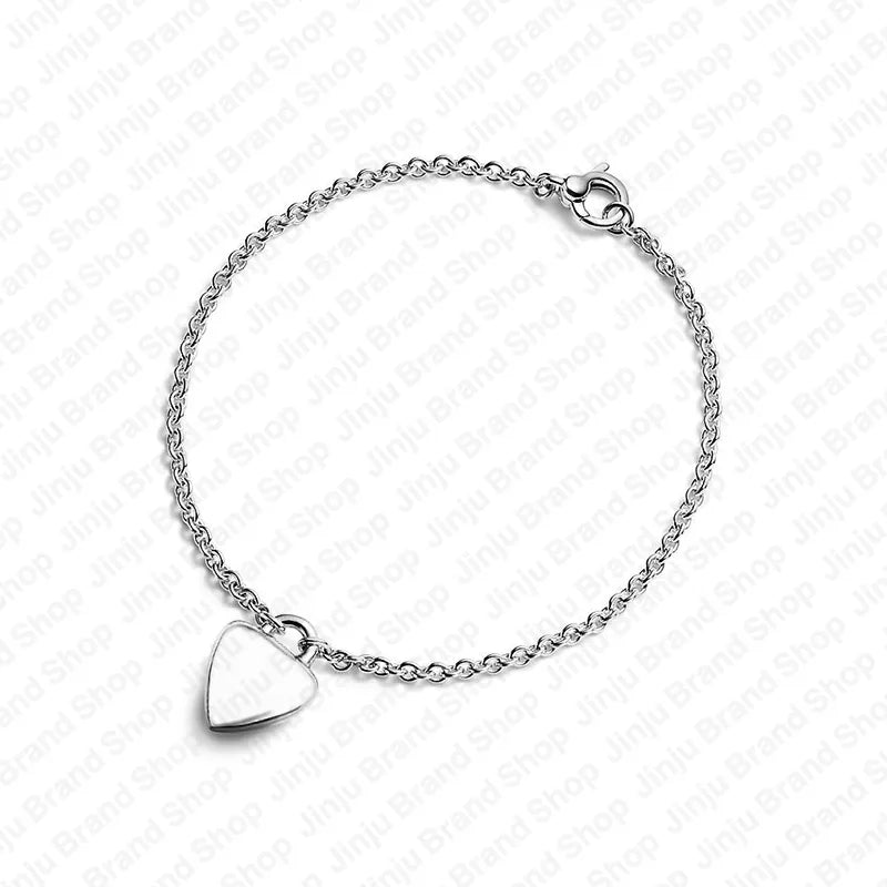 fine sterling silver jewelry 925 bracelet designer charm bracelet Hearts Girlfriend Lady gift luxury braclets bracelet designer for woman bracelets free shipping