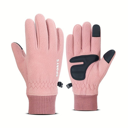 Winter Warm Gloves Flip Touch Screen Non-slip Stretch Gloves Outdoor Sports Cycling Skiing Gloves