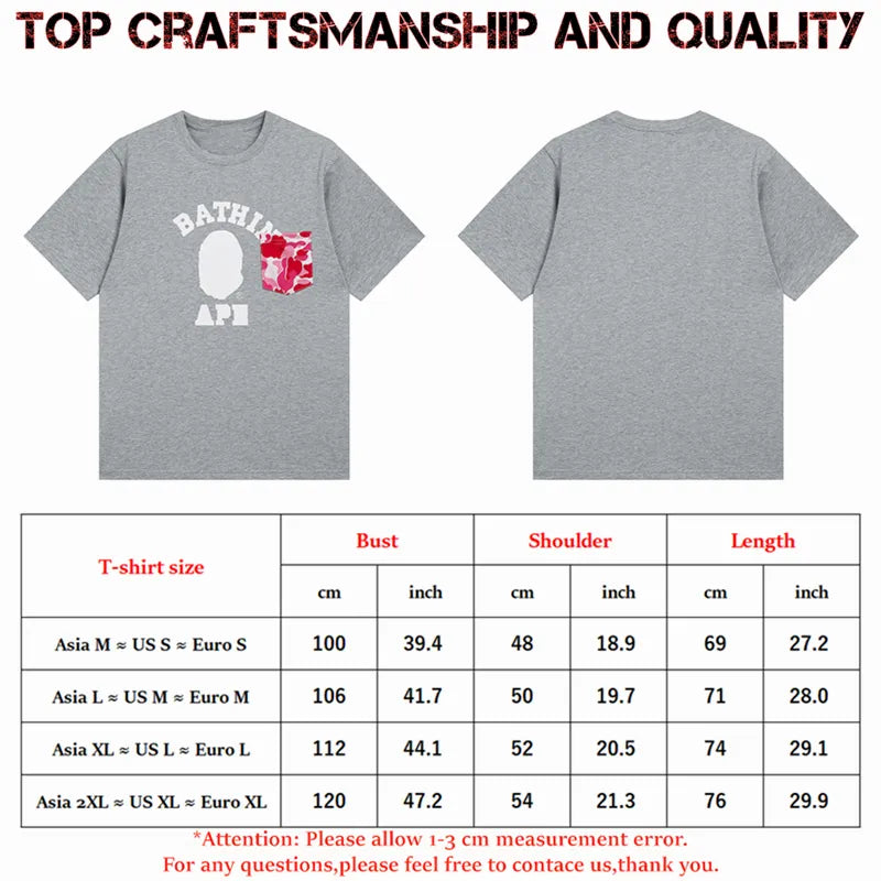 designer Mens T Shirts Top Craftsmanship mens womens Fashion tshirt Foam Print Short Sleeve Street Casual tees Cotton polo tshirts