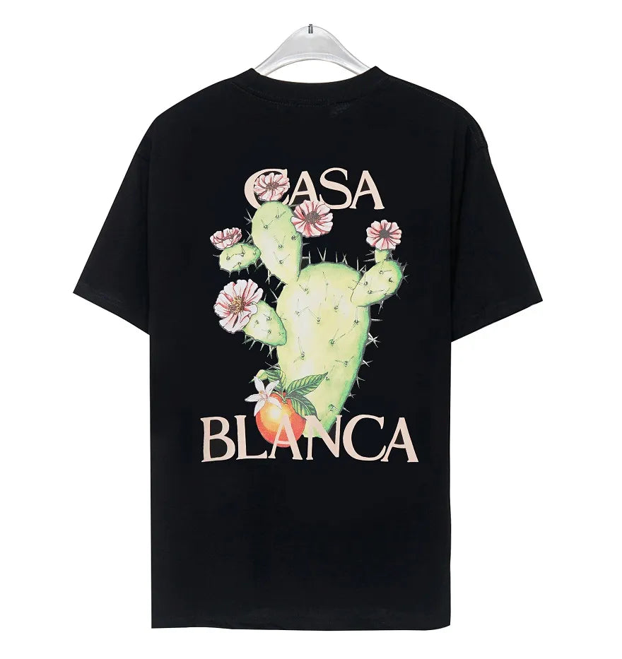 casablanc shirt Ment shirt designer t shirts Brand shirt Men casablanca tshirt Breathable TShirts Sleeve Top Tees casa US Size S-XXL