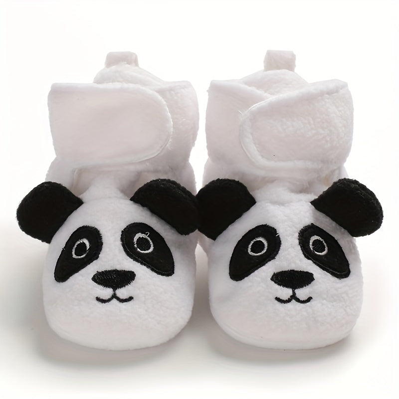 Cozy Cartoon Lamb Plush Winter Shoes for Baby Boys & Girls - Soft, Warm Walking Sneakers with Cute Animal Design