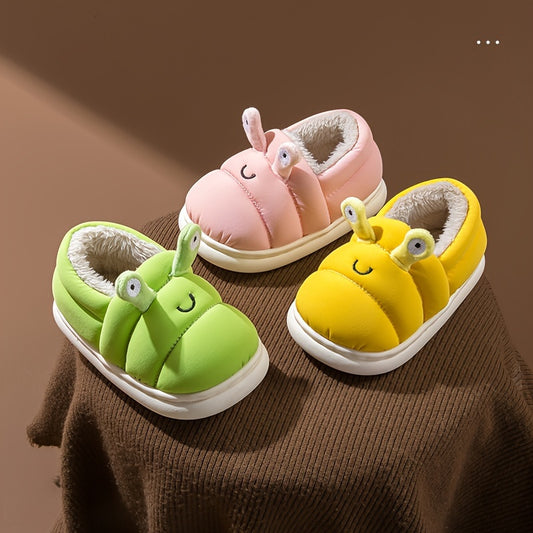 Cartoon Character Slipper for Kids: XL Size, Waterproof, Non-Slip, Soft Fleece Lining, PVC Sole, Suitable for Boys and Girls Aged 14 and Under