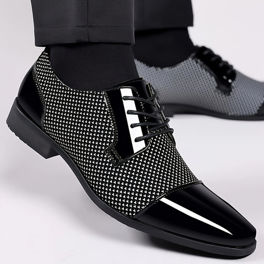 Elegant Men's Derby Shoes-Cap-toe Design, Comfortable & Versatile-Lace-up for Office & Formal Wear-Spring/Autumn Collection