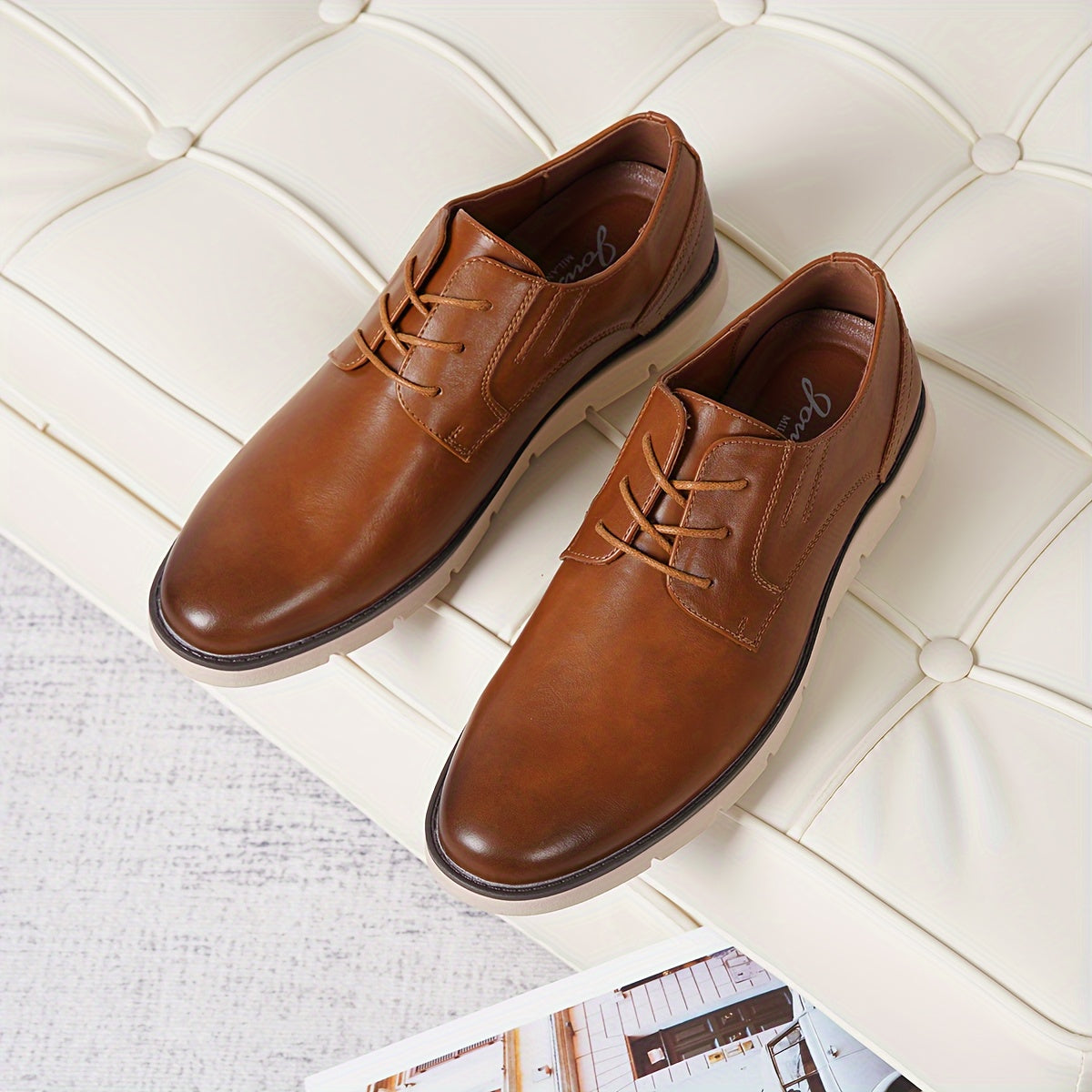 Mens Casual Shoes Non-Slip Simple Comfortable Casual Dress Shoes for Men