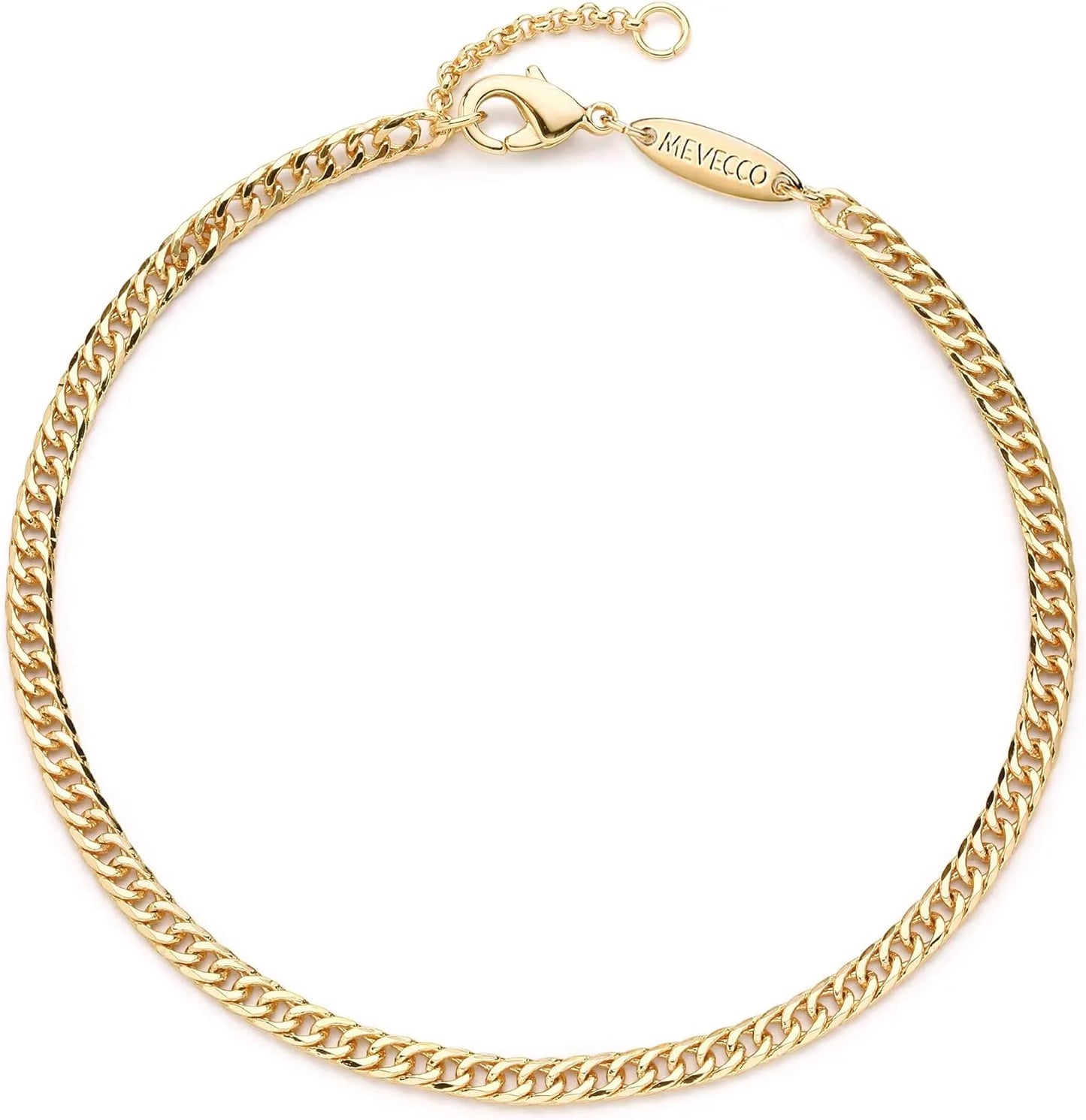 Gold Bracelets Designer for women Beaded Bracelet 18K Gold Plated Handmade Cute Satellite Diamond Cut Oval and Round Beads Rope Chain Dainty Bracelet for Women