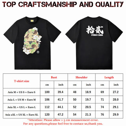 designer Mens T Shirts Top Craftsmanship mens womens Fashion tshirt Foam Print Short Sleeve Street Casual tees Cotton polo tshirts