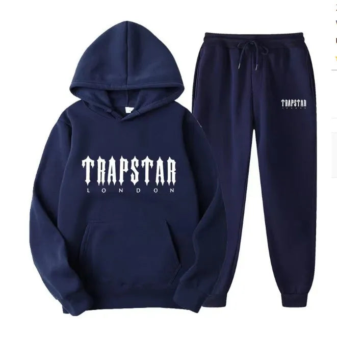 Mens hoodie Trapstar tracksuit and shooters tracksuit rainbow hoodedEmbroidery Plush Letter Decoration Thick sportswear men and women sportswear suit trousers