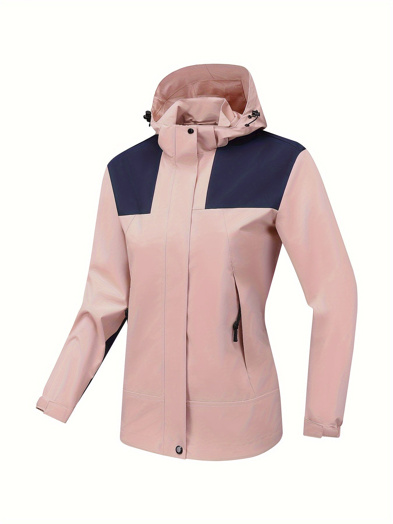 Womens Waterproof Hiking Jacket - Durable & Breathable Sport Style - Lightweight Hooded Outerwear for Outdoor Adventures & Casual Wear